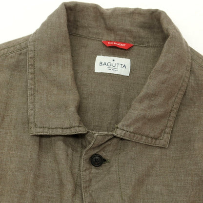 【中古】バグッタ Bagutta リネン トラッカージャケット オリーブ【 M 】【 状態ランクC 】【 メンズ 】