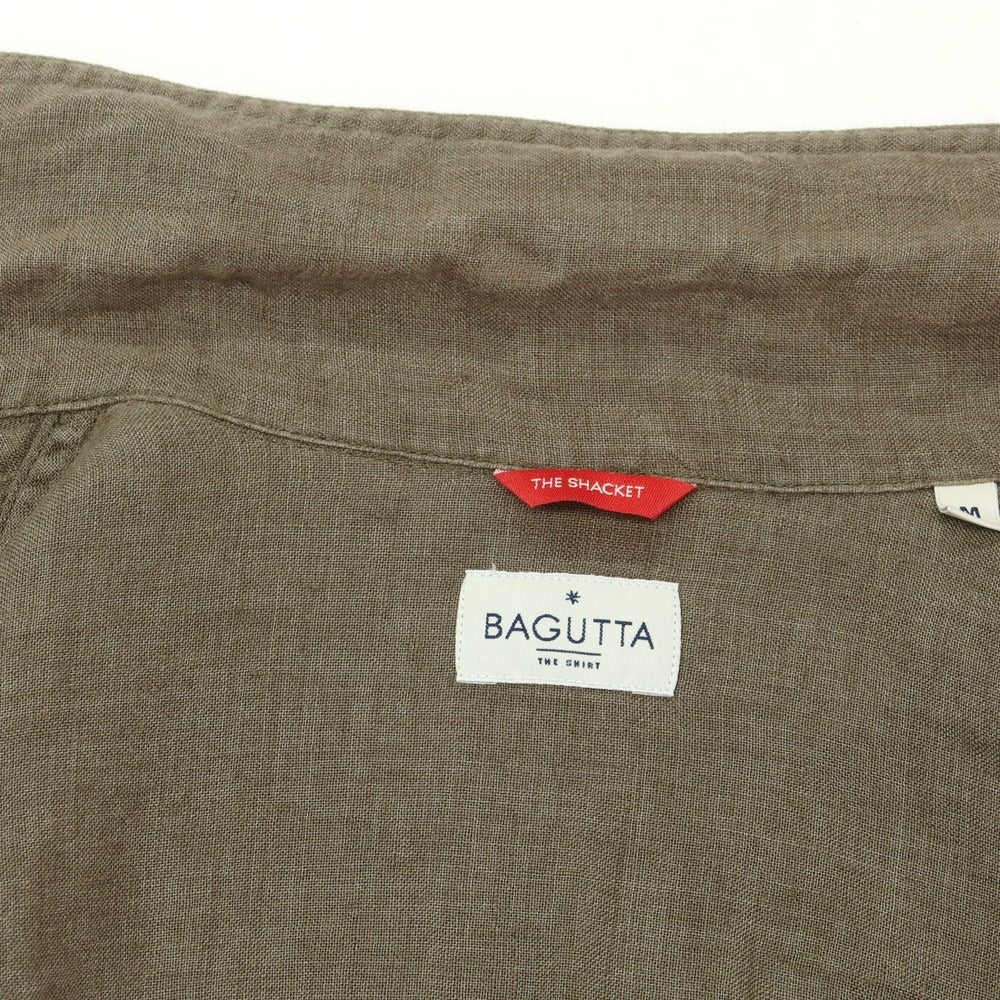 【中古】バグッタ Bagutta リネン トラッカージャケット オリーブ【 M 】【 状態ランクC 】【 メンズ 】