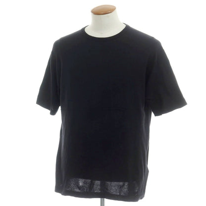 【中古】ジョンスメドレー JOHN SMEDLEY ハイゲージ シーアイランドコットン クルーネック 半袖 プルオーバーニット ブラック【 L 】【 状態ランクC 】【 メンズ 】