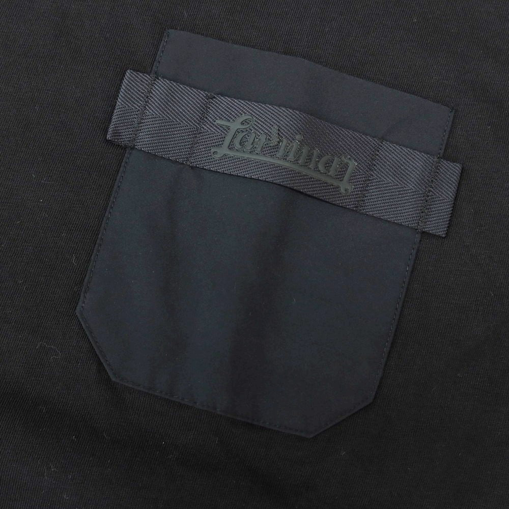 【中古】ヘルノ Herno コットン クルーネック ポケット 半袖Tシャツ ブラック【 48 】【 状態ランクB 】【 メンズ 】