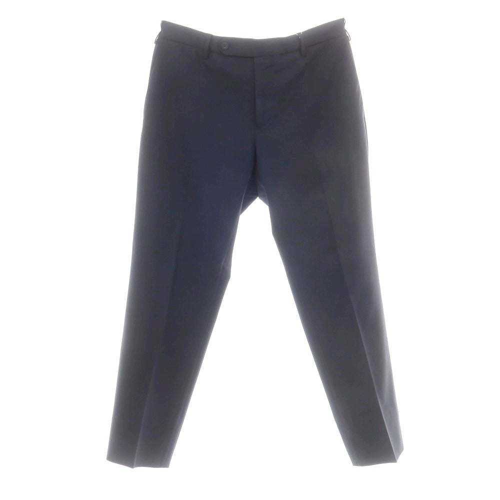【中古】スローウェア SLOWEAR ストレッチポリエステルウール ドレススラックスパンツ ネイビー【 サイズ50 】【 状態ランクB 】【 メンズ 】 [CPD]