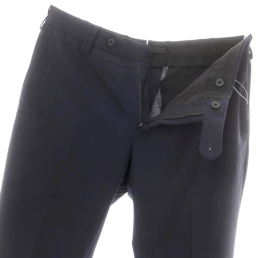 【中古】スローウェア SLOWEAR ストレッチポリエステルウール ドレススラックスパンツ ネイビー【 サイズ50 】【 状態ランクB 】【 メンズ 】 [CPD]