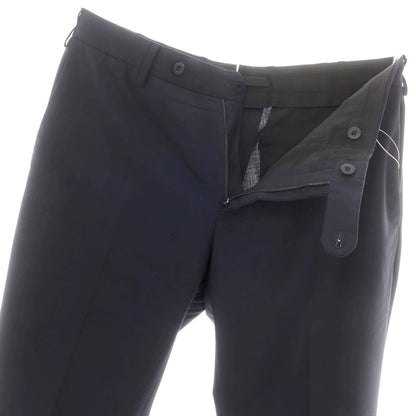 【中古】スローウェア SLOWEAR ストレッチポリエステルウール ドレススラックスパンツ ネイビー【 50 】【 状態ランクB 】【 メンズ 】