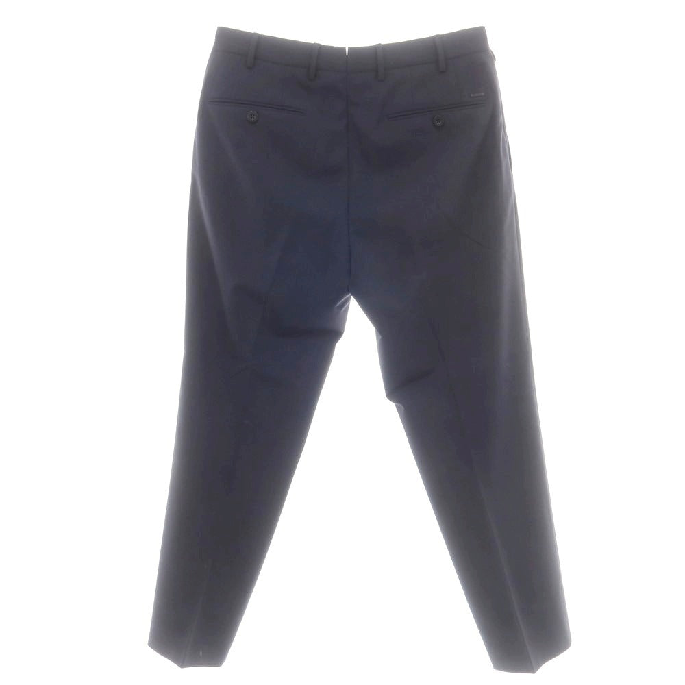 【中古】スローウェア SLOWEAR ストレッチポリエステルウール ドレススラックスパンツ ネイビー【 サイズ50 】【 状態ランクB 】【 メンズ 】 [CPD]