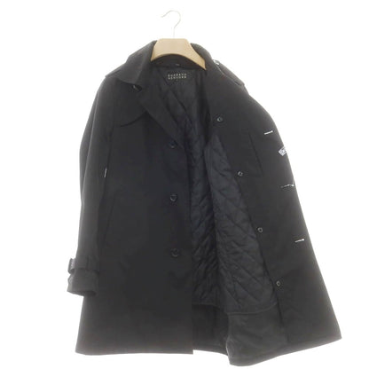 【中古】バーニーズニューヨーク BARNEYS NEWYORK ポリエステル キルティングライナー トレンチコート ブラック【 M 】【 状態ランクB 】【 メンズ 】