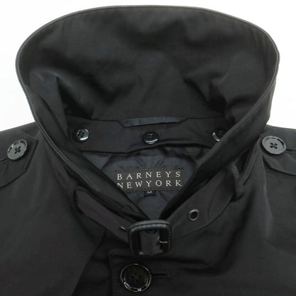 【中古】バーニーズニューヨーク BARNEYS NEWYORK ポリエステル キルティングライナー トレンチコート ブラック【 M 】【 状態ランクB 】【 メンズ 】