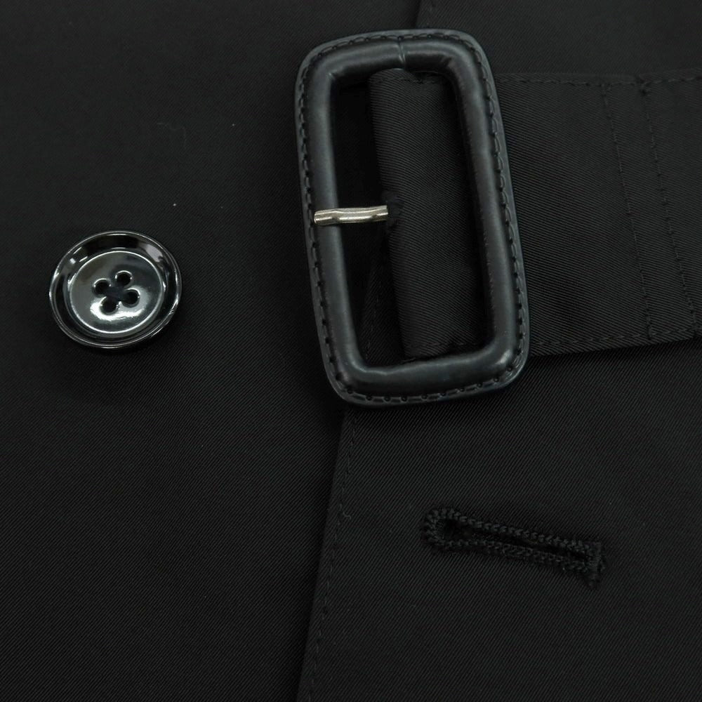 【中古】バーニーズニューヨーク BARNEYS NEWYORK ポリエステル キルティングライナー トレンチコート ブラック【 M 】【 状態ランクB 】【 メンズ 】