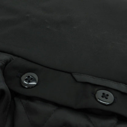 【中古】バーニーズニューヨーク BARNEYS NEWYORK ポリエステル キルティングライナー トレンチコート ブラック【 M 】【 状態ランクB 】【 メンズ 】