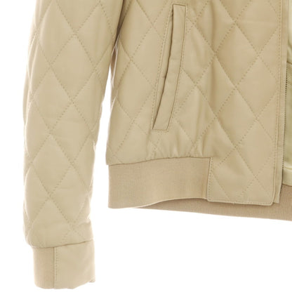 【中古】エンメティ EMMETI キルティング ファー レザーブルゾン ベージュ【 46 】【 状態ランクB 】【 メンズ 】