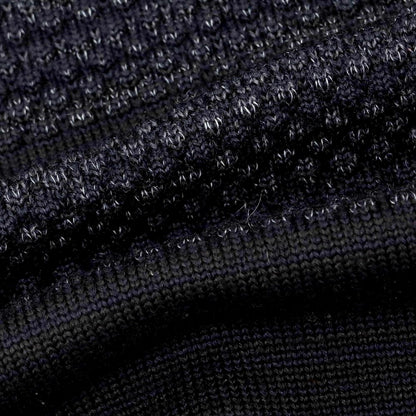 【中古】エスエヌエスハーニング S.N.S.HERNING ウール タートルネック プルオーバーニット ブラックxネイビー【 XS 】【 状態ランクB 】【 メンズ 】