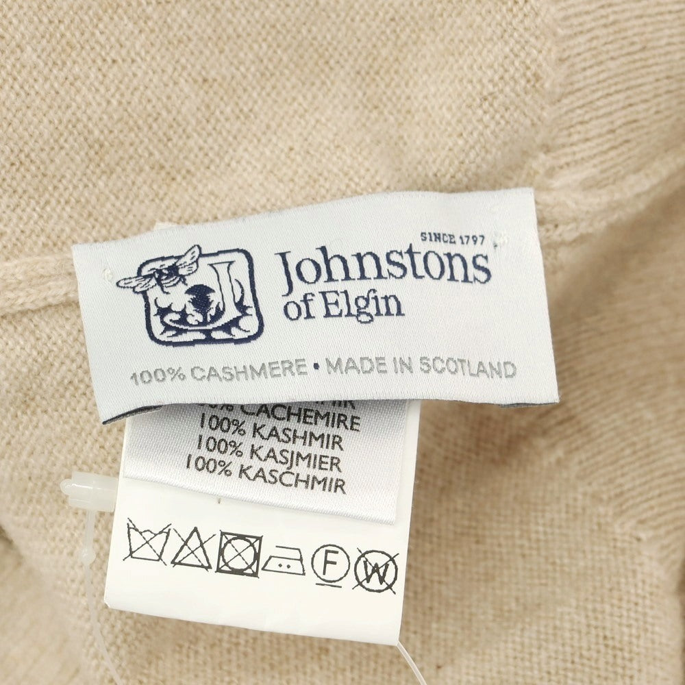 【中古】ジョンストンズ JOHNSTONS カシミヤ タートルネック プルオーバーニット ベージュ【 38 】【 状態ランクC 】【 メンズ 】