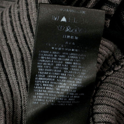 【中古】ジョルジオアルマーニ GIORGIO ARMANI カシミヤシルク混レーヨン ボーダー クルーネック プルオーバーニット グレーxブラック【 46 】【 状態ランクC 】【 メンズ 】