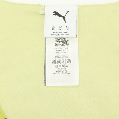 【中古】【未使用】プーマ PUMA フラワー柄 ポリエステル セットアップ タンクトップ ショートパンツ ライトグリーンxマルチカラー【 M/M 】【 状態ランクS 】【 メンズ 】