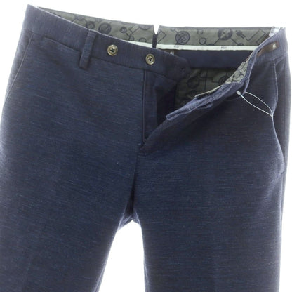 【中古】ピーティーゼロウーノ PT01 TRAVELLER ストレッチ コットンナイロン カジュアルスラックスパンツ ネイビー【 46 】【 状態ランクC 】【 メンズ 】