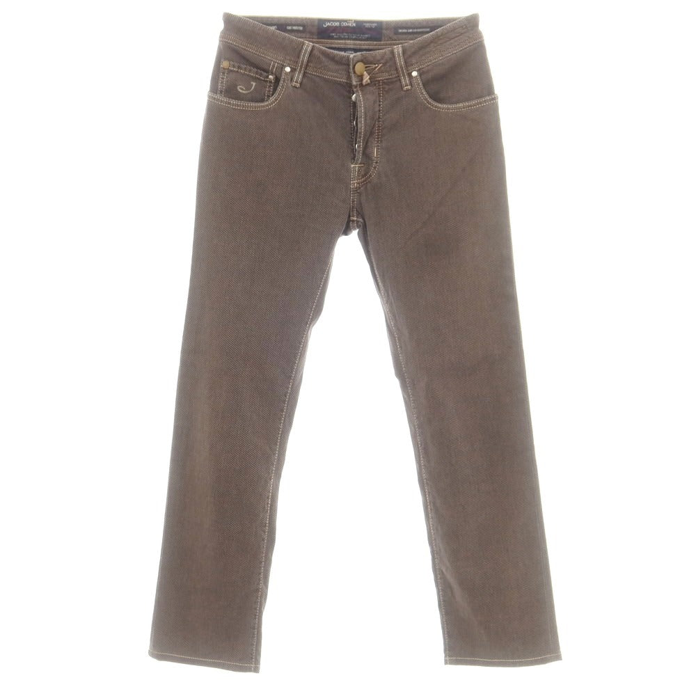 【中古】ヤコブコーエン JACOB COHEN J688 ストレッチコットン 5ポケットパンツ ブラウン系【 30 】【 状態ランクB 】【 メンズ 】