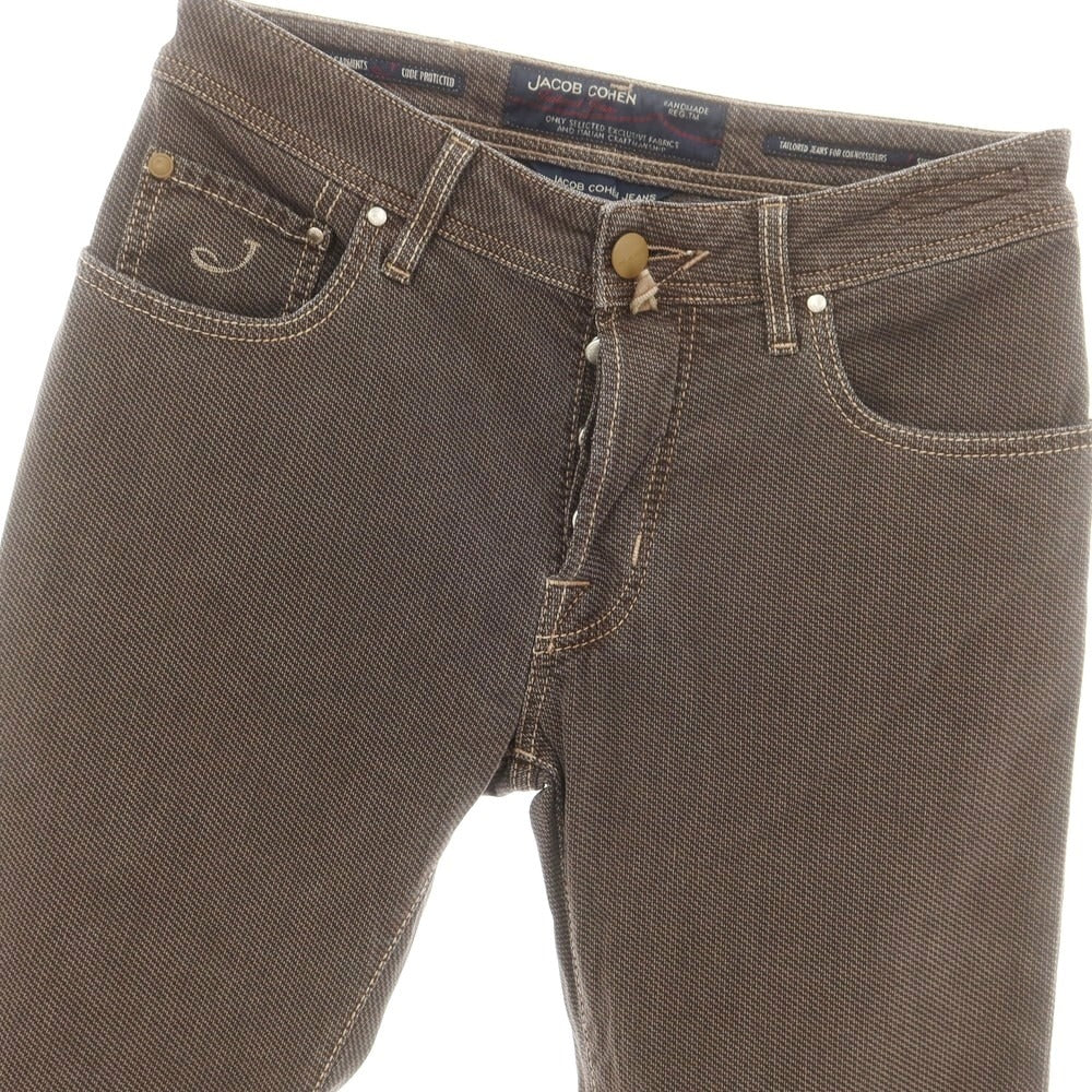 【中古】ヤコブコーエン JACOB COHEN J688 ストレッチコットン 5ポケットパンツ ブラウン系【 30 】【 状態ランクB 】【 メンズ 】