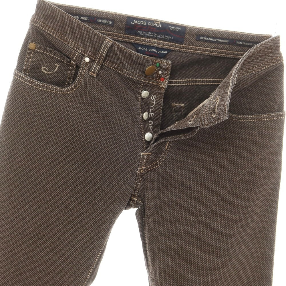 【中古】ヤコブコーエン JACOB COHEN J688 ストレッチコットン 5ポケットパンツ ブラウン系【 30 】【 状態ランクB 】【 メンズ 】