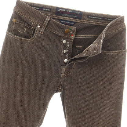 【中古】ヤコブコーエン JACOB COHEN J688 ストレッチコットン 5ポケットパンツ ブラウン系【 30 】【 状態ランクB 】【 メンズ 】