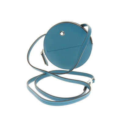 【中古】モンブラン MONTBLANC ソフト ラウンドケース ショルダーポーチ ブルーグリーン【 状態ランクA 】【 ユニセックス 】