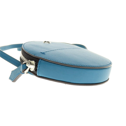 【中古】モンブラン MONTBLANC ソフト ラウンドケース ショルダーポーチ ブルーグリーン【 状態ランクA 】【 ユニセックス 】