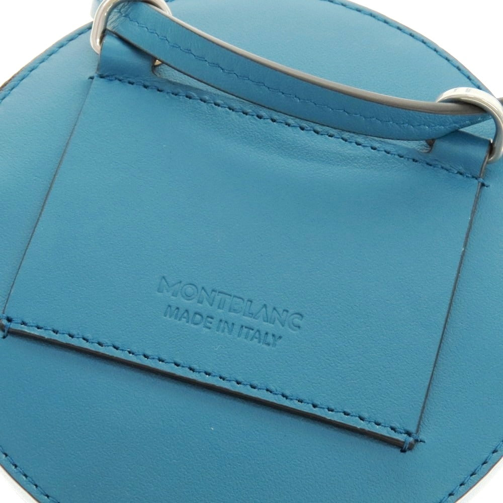 【中古】モンブラン MONTBLANC ソフト ラウンドケース ショルダーポーチ ブルーグリーン【 状態ランクA 】【 ユニセックス 】 [BPD]
