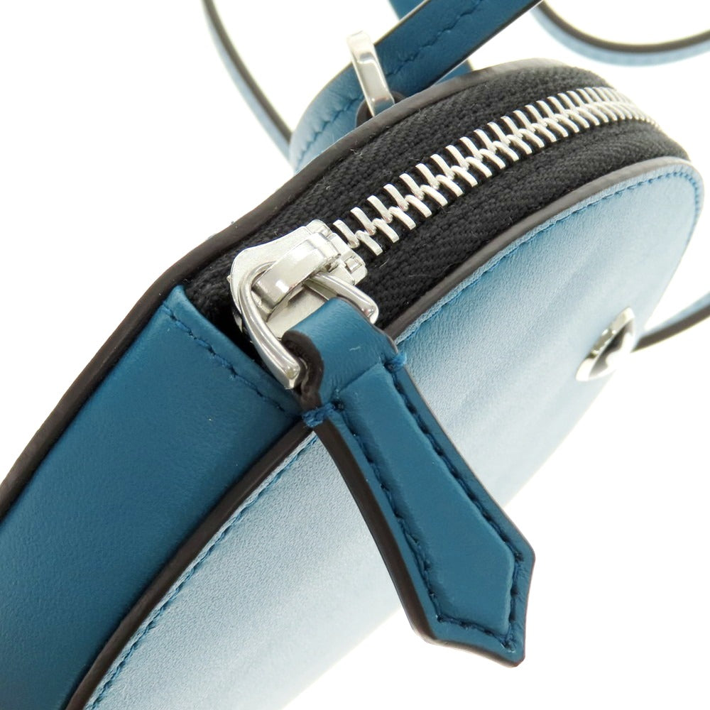 【中古】モンブラン MONTBLANC ソフト ラウンドケース ショルダーポーチ ブルーグリーン【 状態ランクA 】【 ユニセックス 】