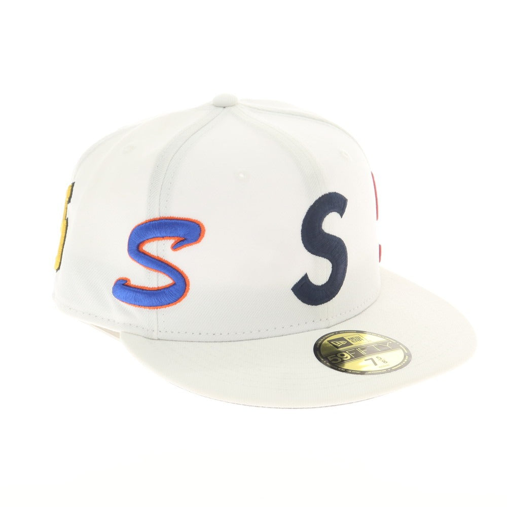 【中古】シュプリーム Supreme 2025年春夏 Multi S Logo New Era ポリエステル ベースボールキャップ ホワイト【 7 5/8（60.6cm） 】【 状態ランクB 】【 メンズ 】
