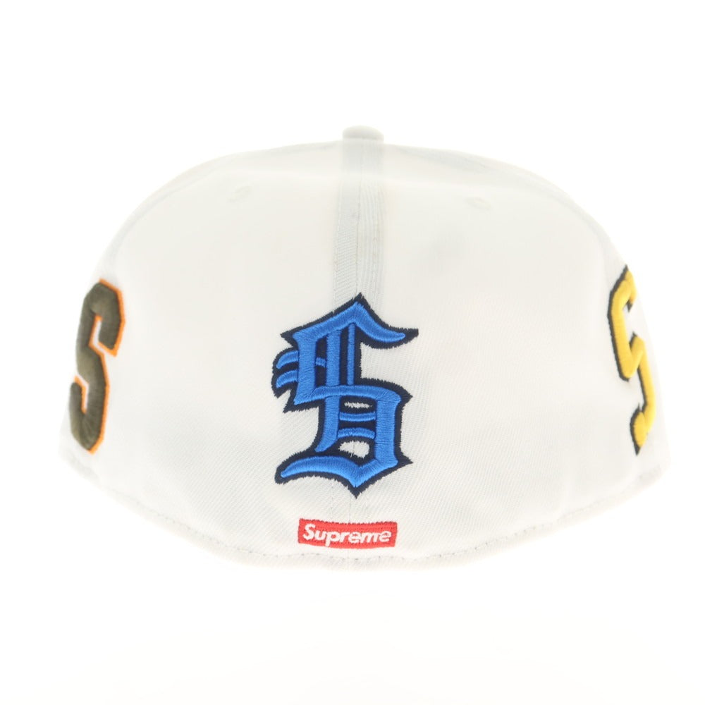 【中古】シュプリーム Supreme 2025年春夏 Multi S Logo New Era ポリエステル ベースボールキャップ ホワイト【 7 5/8（60.6cm） 】【 状態ランクB 】【 メンズ 】