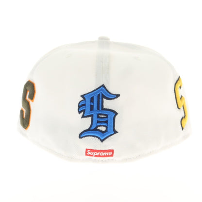 【中古】シュプリーム Supreme 2025年春夏 Multi S Logo New Era ポリエステル ベースボールキャップ ホワイト【 7 5/8（60.6cm） 】【 状態ランクB 】【 メンズ 】
