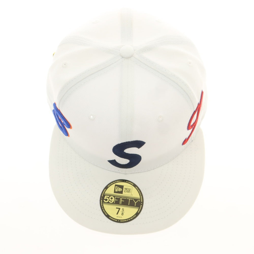 【中古】シュプリーム Supreme 2025年春夏 Multi S Logo New Era ポリエステル ベースボールキャップ ホワイト【 7 5/8（60.6cm） 】【 状態ランクB 】【 メンズ 】