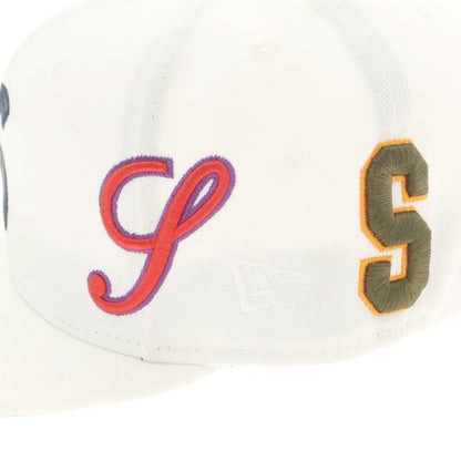 【中古】シュプリーム Supreme 2025年春夏 Multi S Logo New Era ポリエステル ベースボールキャップ ホワイト【 7 5/8（60.6cm） 】【 状態ランクB 】【 メンズ 】