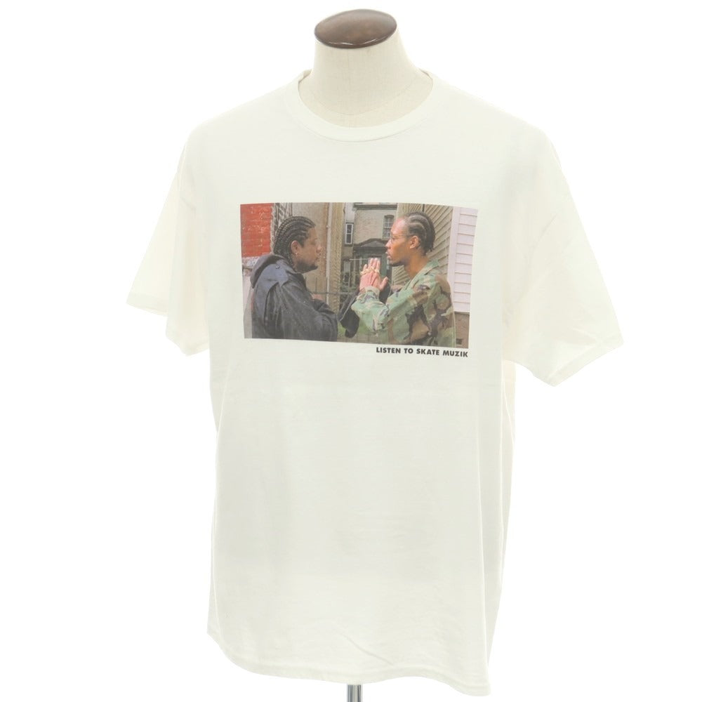 【中古】スケートミュージック SKATE MUZIK × Ghost Dog コットン クルーネック 半袖Tシャツ ホワイト【 XL 】【 状態ランクA 】【 メンズ 】