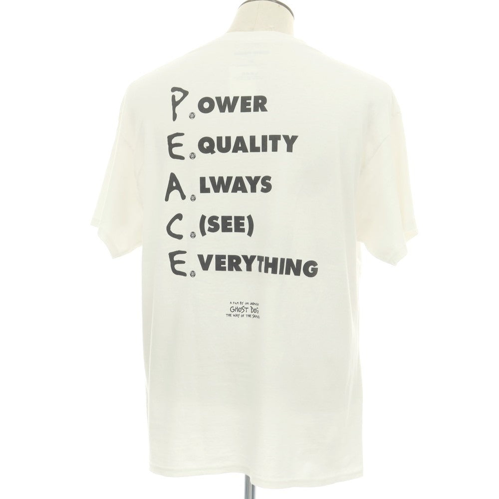 【中古】スケートミュージック SKATE MUZIK × Ghost Dog コットン クルーネック 半袖Tシャツ ホワイト【 XL 】【 状態ランクA 】【 メンズ 】