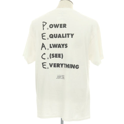 【中古】スケートミュージック SKATE MUZIK × Ghost Dog コットン クルーネック 半袖Tシャツ ホワイト【 XL 】【 状態ランクA 】【 メンズ 】