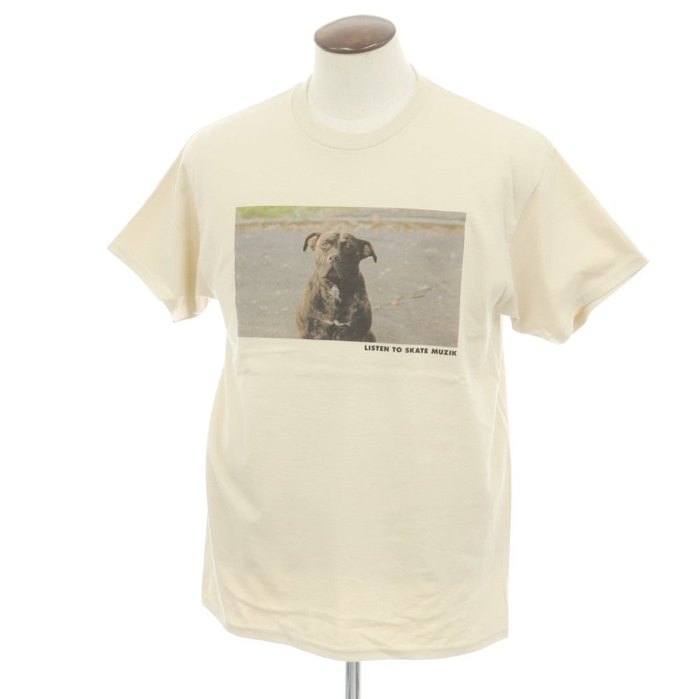 【中古】スケートミュージック SKATE MUZIK × Ghost Dog コットン クルーネック 半袖Tシャツ ベージュ【 L 】【 状態ランクA 】【 メンズ 】