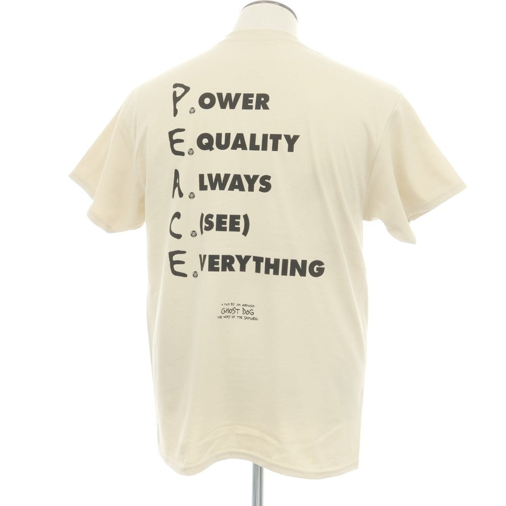 【中古】スケートミュージック SKATE MUZIK × Ghost Dog コットン クルーネック 半袖Tシャツ ベージュ【 L 】【 状態ランクA 】【 メンズ 】