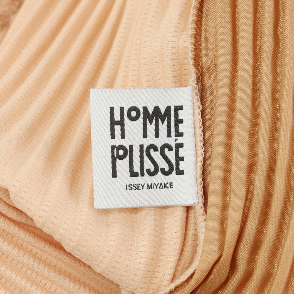 【中古】オム プリッセ イッセイミヤケ HOMME PLISSE ISSEY MIYAKE 2025年春夏 プリーツ加工 イージーパンツ パステルオレンジ【 表記なし（L位） 】【 状態ランクA 】【 メンズ 】