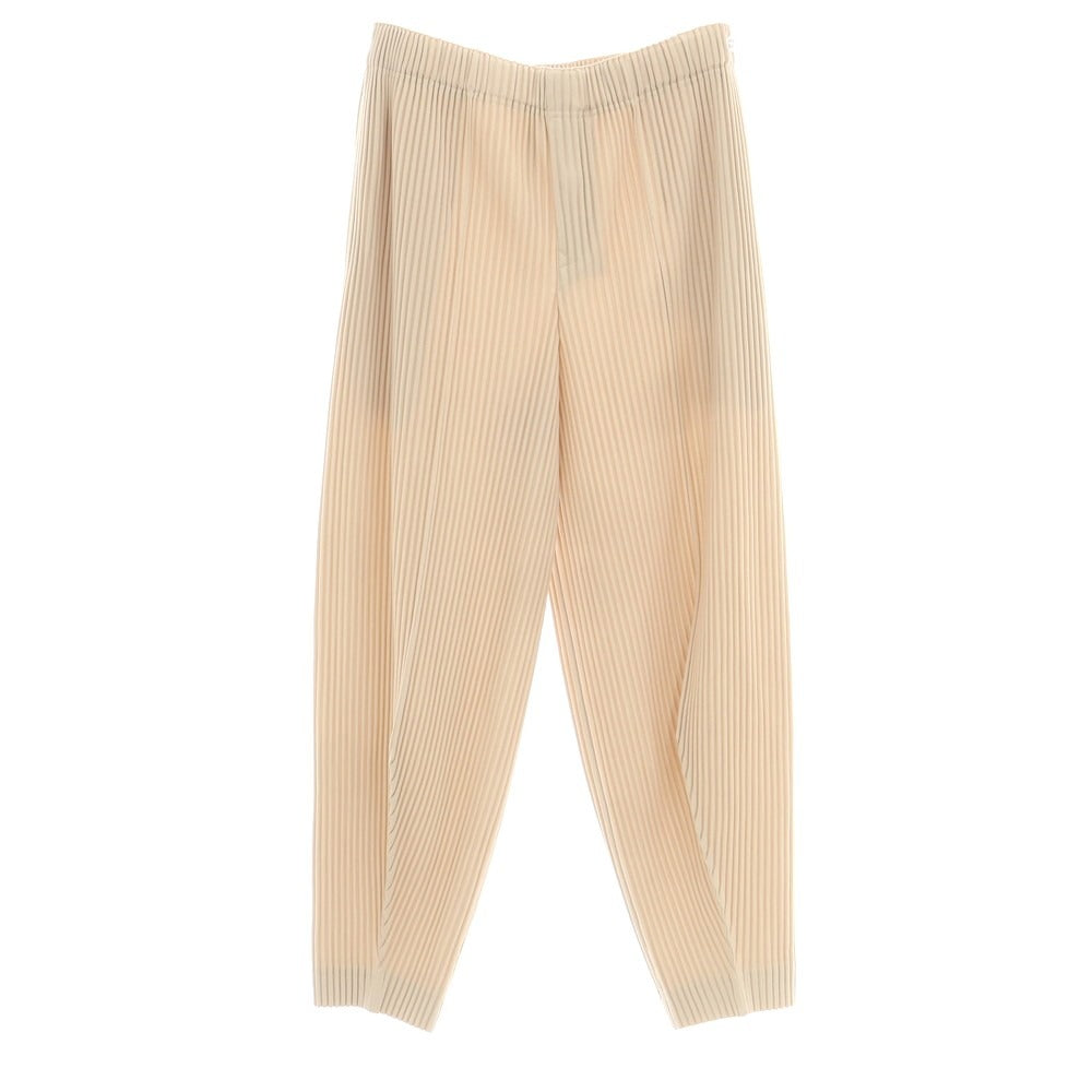 【中古】オム プリッセ イッセイミヤケ HOMME PLISSE ISSEY MIYAKE プリーツ加工 イージーパンツ ベージュ【 表記なし（S位） 】【 状態ランクA 】【 メンズ 】