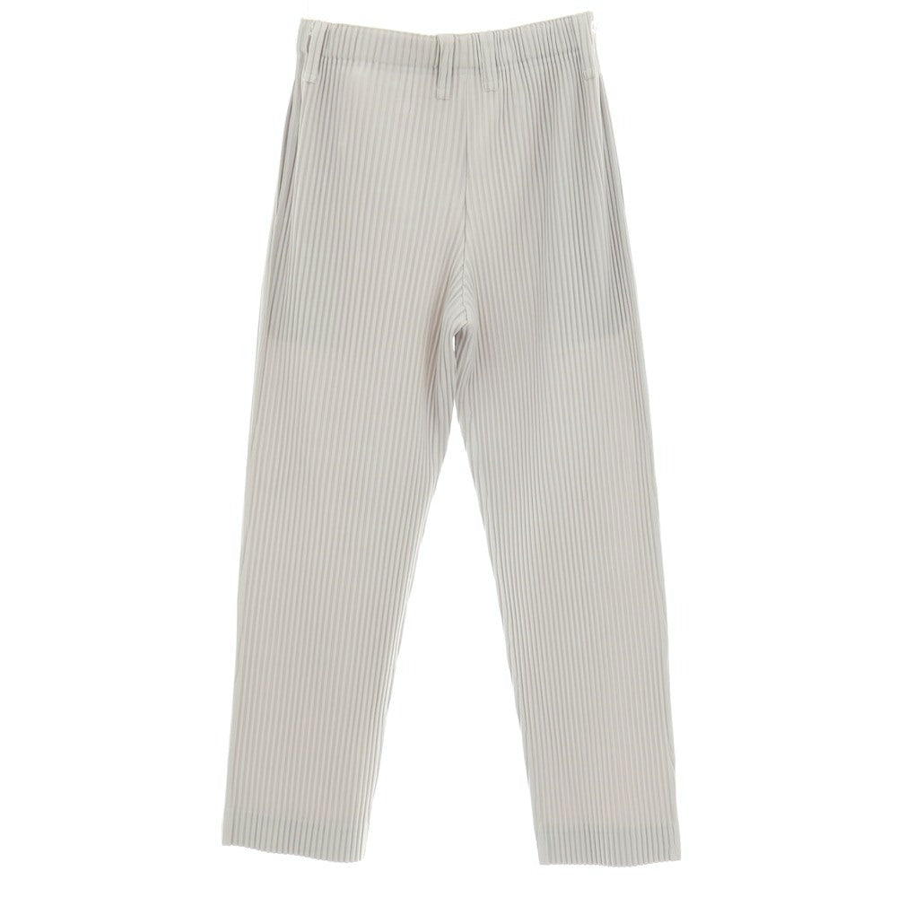 【中古】オム プリッセ イッセイミヤケ HOMME PLISSE ISSEY MIYAKE ポリエステル プリーツ イージーパンツ ライトグレー【サイズ1】【 状態ランクA 】【 メンズ 】 [BPD]