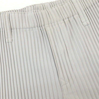 【中古】オム プリッセ イッセイミヤケ HOMME PLISSE ISSEY MIYAKE ポリエステル プリーツ イージーパンツ ライトグレー【サイズ1】【 状態ランクA 】【 メンズ 】