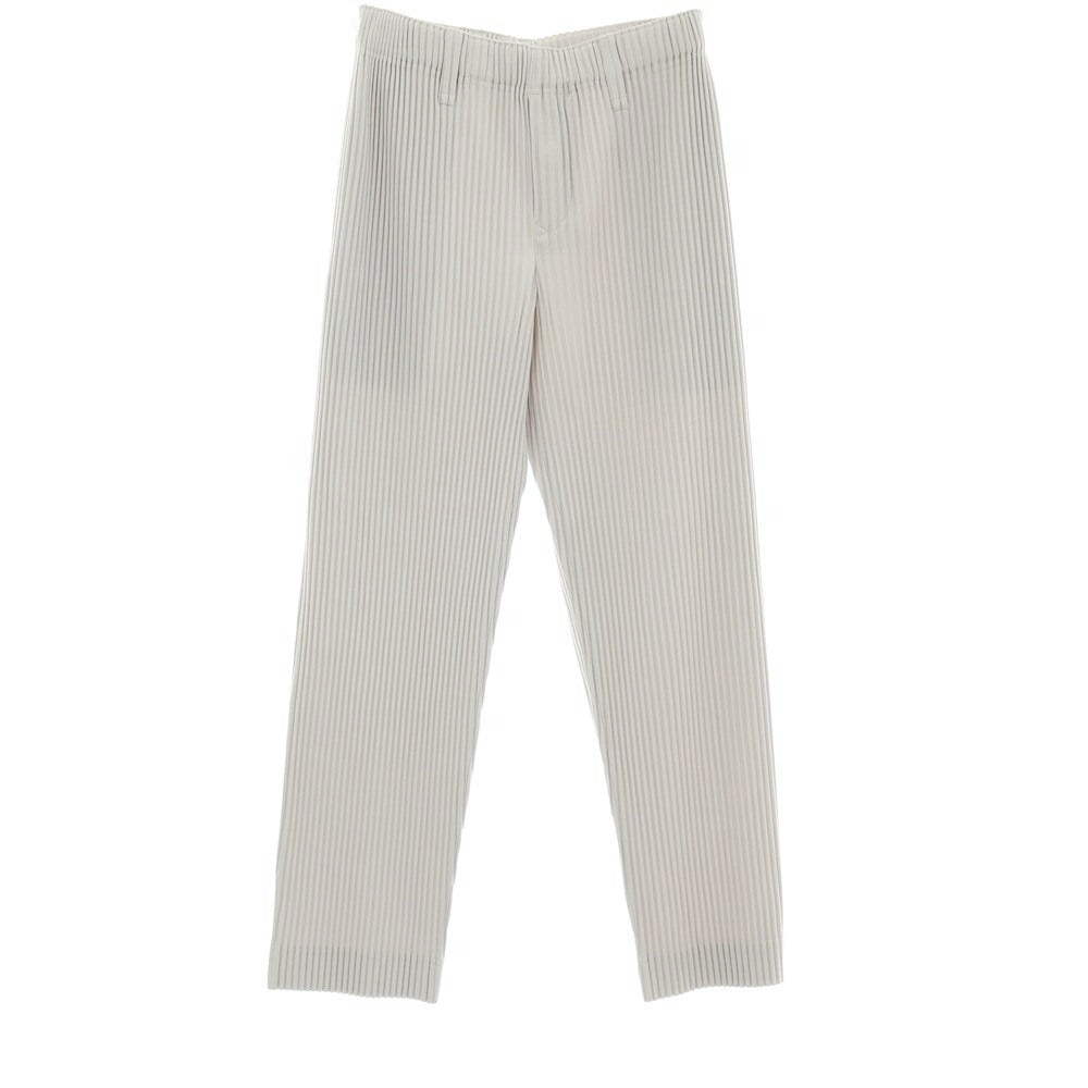 【中古】オム プリッセ イッセイミヤケ HOMME PLISSE ISSEY MIYAKE ポリエステル プリーツ イージーパンツ ライトグレー【サイズ1】【 状態ランクA 】【 メンズ 】 [BPD]