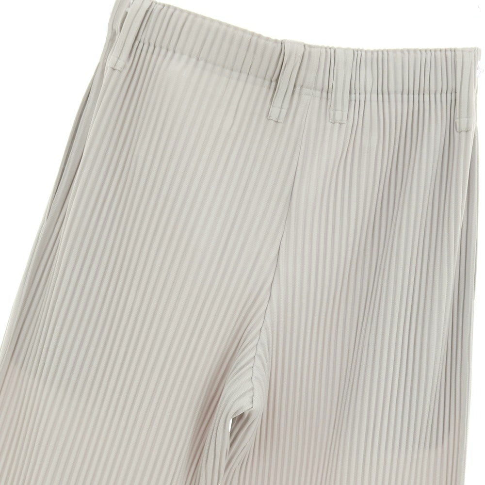 【中古】オム プリッセ イッセイミヤケ HOMME PLISSE ISSEY MIYAKE ポリエステル プリーツ イージーパンツ ライトグレー【サイズ1】【 状態ランクA 】【 メンズ 】 [BPD]
