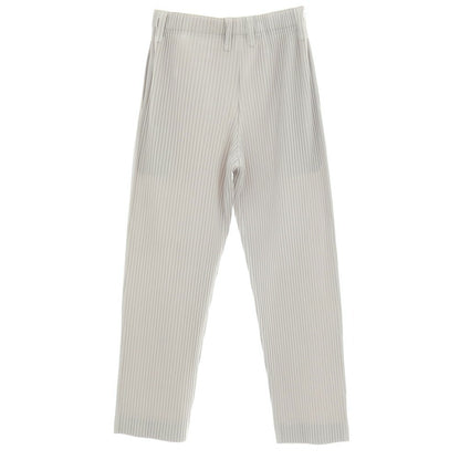 【中古】オム プリッセ イッセイミヤケ HOMME PLISSE ISSEY MIYAKE ポリエステル プリーツ イージーパンツ ライトグレー【サイズ1】【 状態ランクA 】【 メンズ 】