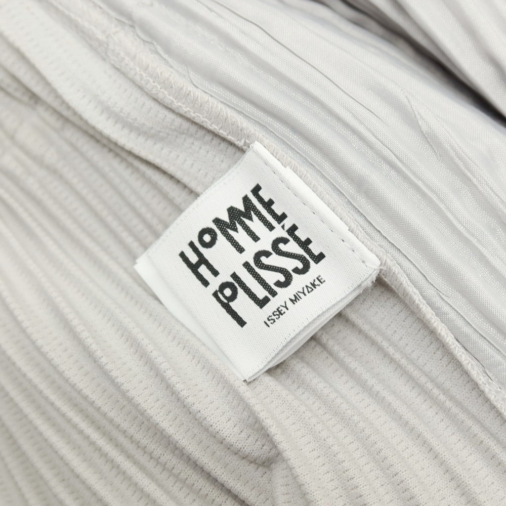 【中古】オム プリッセ イッセイミヤケ HOMME PLISSE ISSEY MIYAKE ポリエステル プリーツ イージーパンツ ライトグレー【サイズ1】【 状態ランクA 】【 メンズ 】