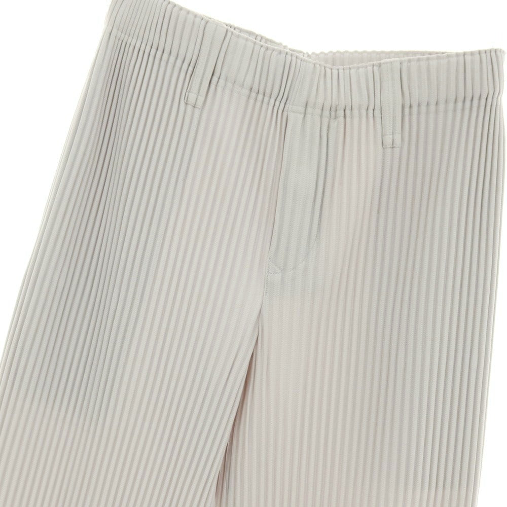 【中古】オム プリッセ イッセイミヤケ HOMME PLISSE ISSEY MIYAKE ポリエステル プリーツ イージーパンツ ライトグレー【サイズ1】【 状態ランクA 】【 メンズ 】