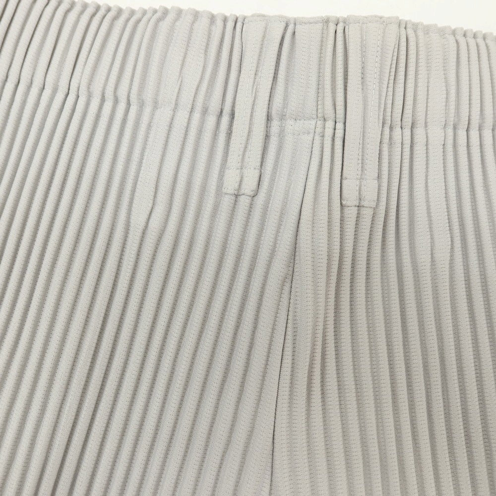 【中古】オム プリッセ イッセイミヤケ HOMME PLISSE ISSEY MIYAKE ポリエステル プリーツ イージーパンツ ライトグレー【サイズ1】【 状態ランクA 】【 メンズ 】 [BPD]