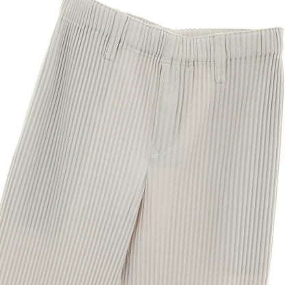 【中古】オム プリッセ イッセイミヤケ HOMME PLISSE ISSEY MIYAKE ポリエステル プリーツ イージーパンツ ライトグレー【サイズ1】【 状態ランクA 】【 メンズ 】