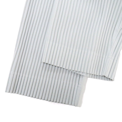 【中古】オム プリッセ イッセイミヤケ HOMME PLISSE ISSEY MIYAKE ポリエステル プリーツ イージーパンツ ライトグレー【サイズ1】【 状態ランクA 】【 メンズ 】 [CPD]