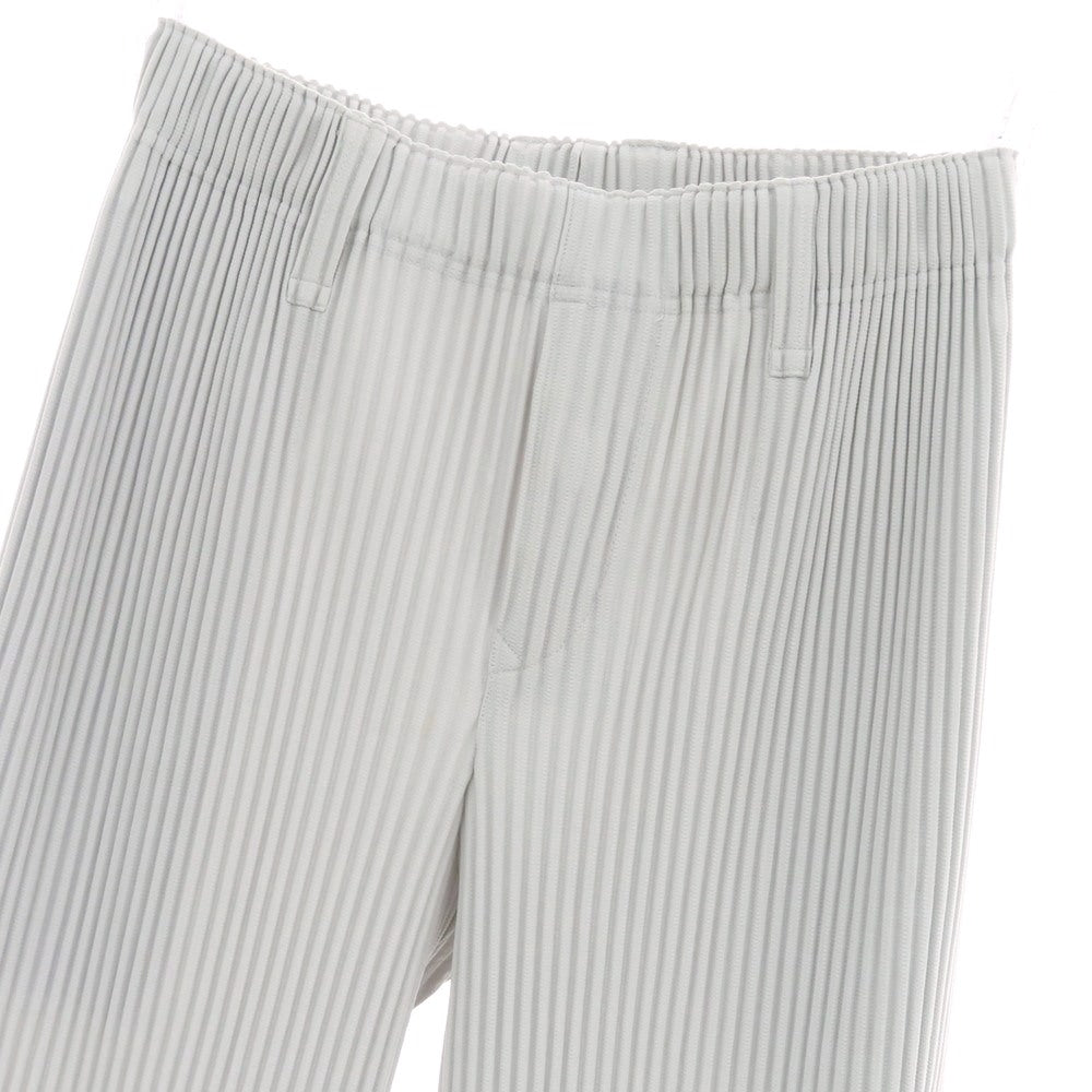 【中古】オム プリッセ イッセイミヤケ HOMME PLISSE ISSEY MIYAKE ポリエステル プリーツ イージーパンツ ライトグレー【 1 】【 状態ランクA 】【 メンズ 】