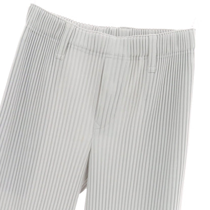 【中古】オム プリッセ イッセイミヤケ HOMME PLISSE ISSEY MIYAKE ポリエステル プリーツ イージーパンツ ライトグレー【サイズ1】【 状態ランクA 】【 メンズ 】 [CPD]